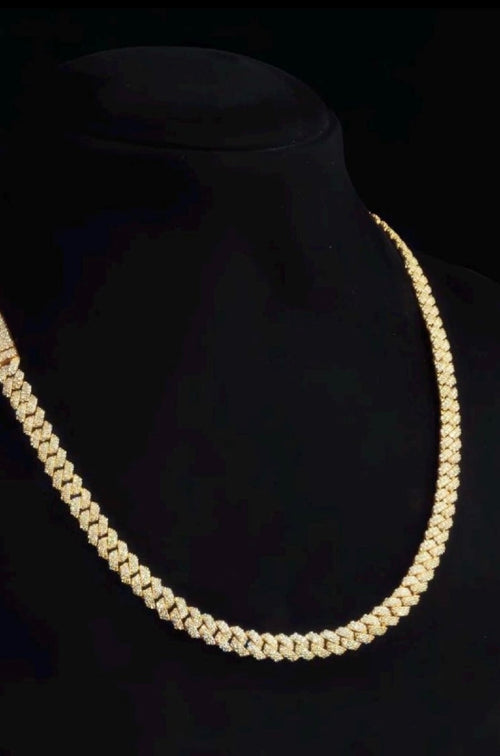 10 mm Moissanite Chain